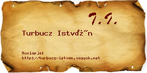 Turbucz István névjegykártya